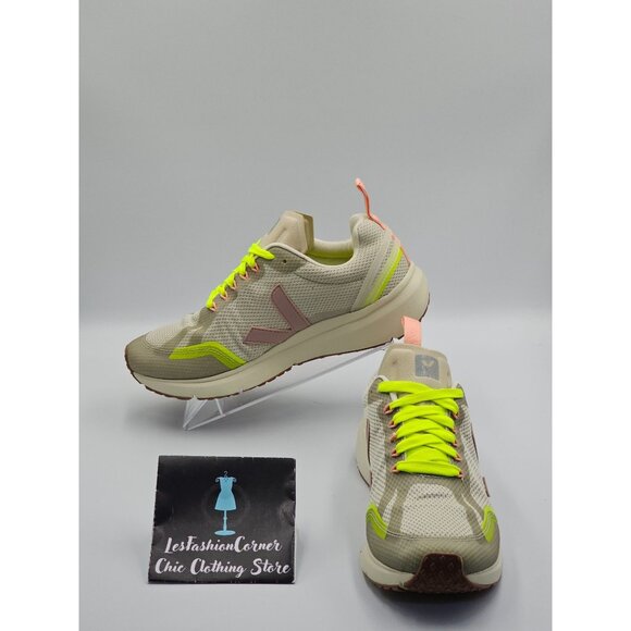 VEJA Shoes - VEJA Women's Natural Babe Jaune Fluo Condor 2 Alveomesh Running Shoes Sz 9 2518